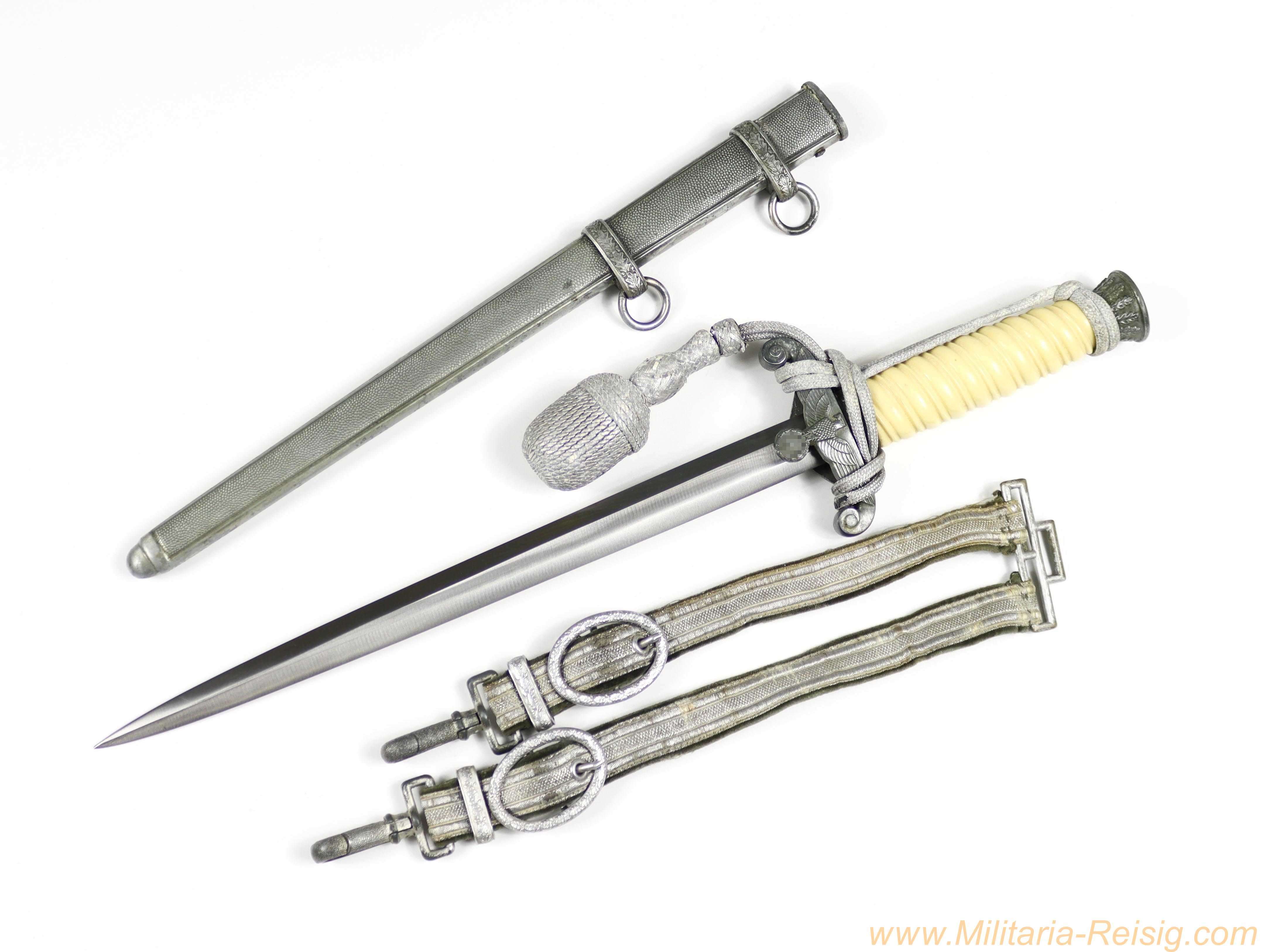 Heeres Offiziersdolch mit Gehänge, WKC (Weyersberg Kirschbaum & Cie.)