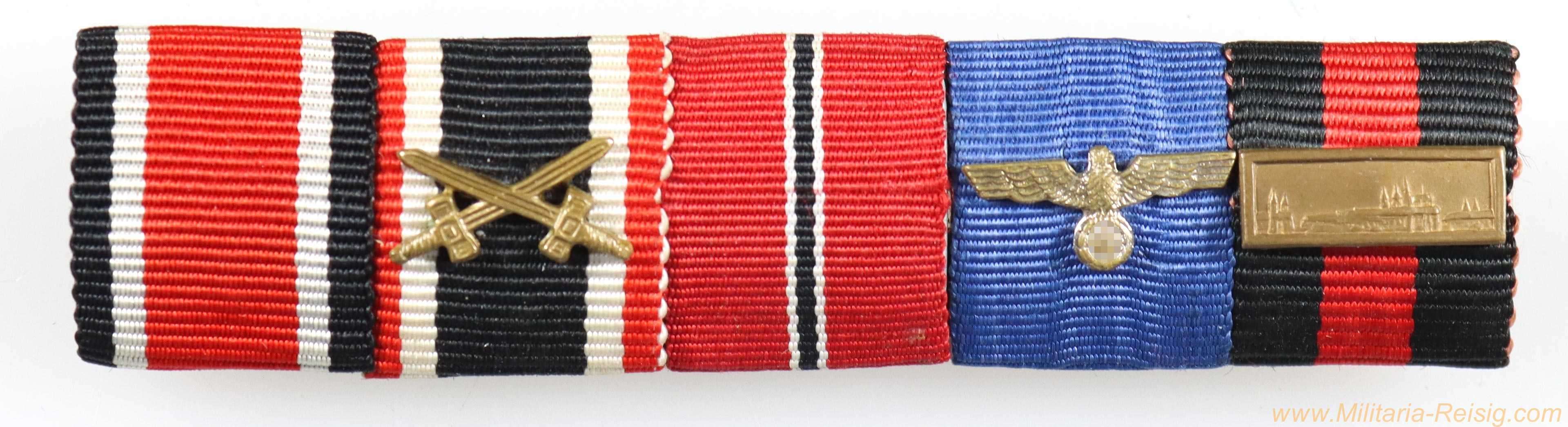 Bandspange mit 5 Auszeichnungen