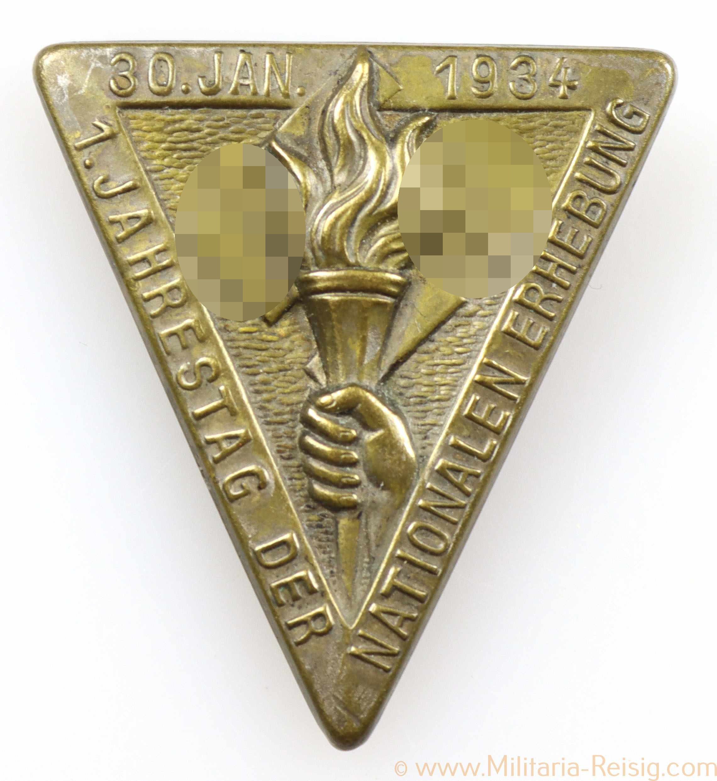 Abzeichen "Vereidigung der P.O. Gau Westfalen-Nord Münster 25.2.1934"