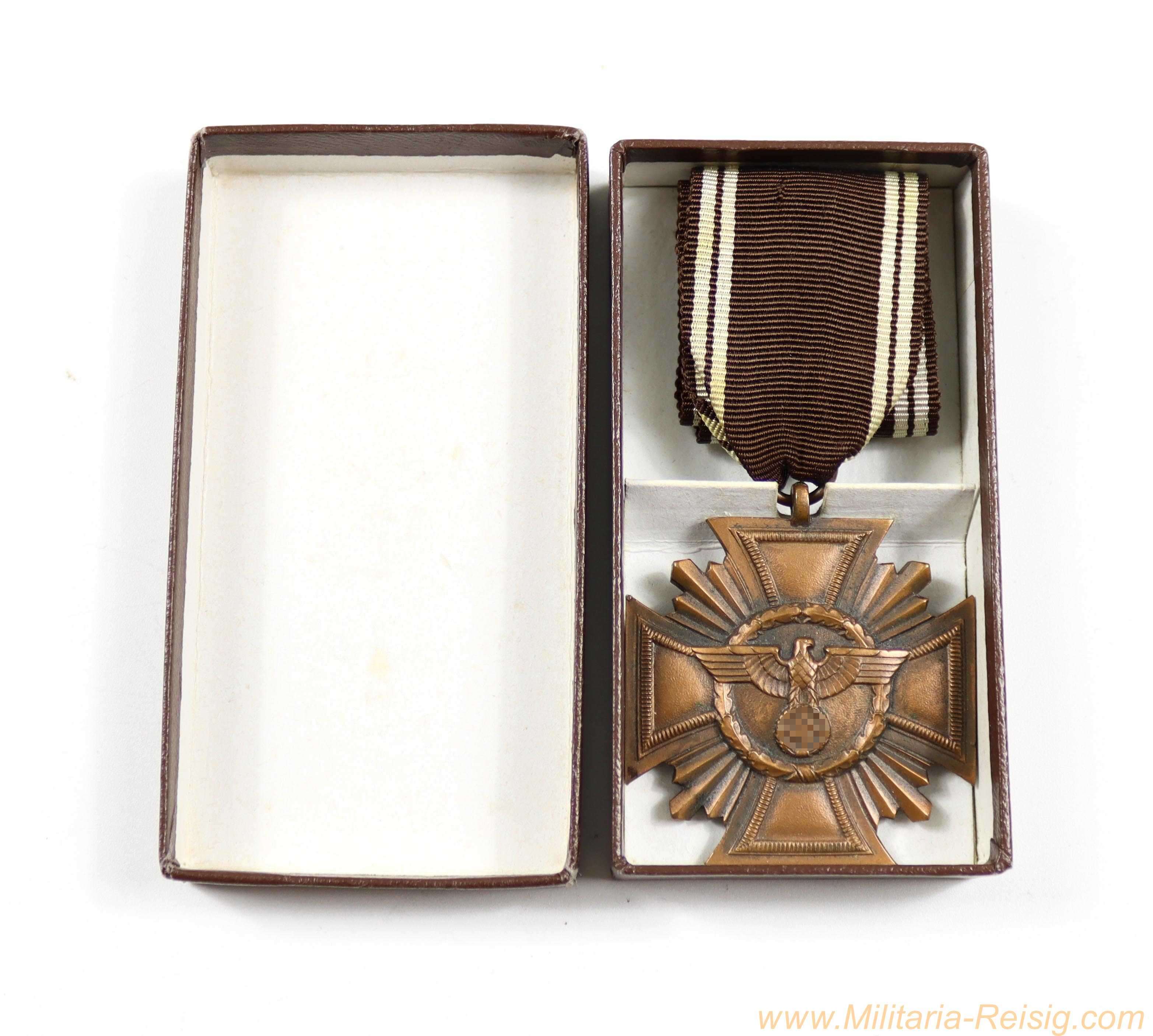 NSDAP Dienstauszeichnung in Bronze im Etui, Hersteller 21