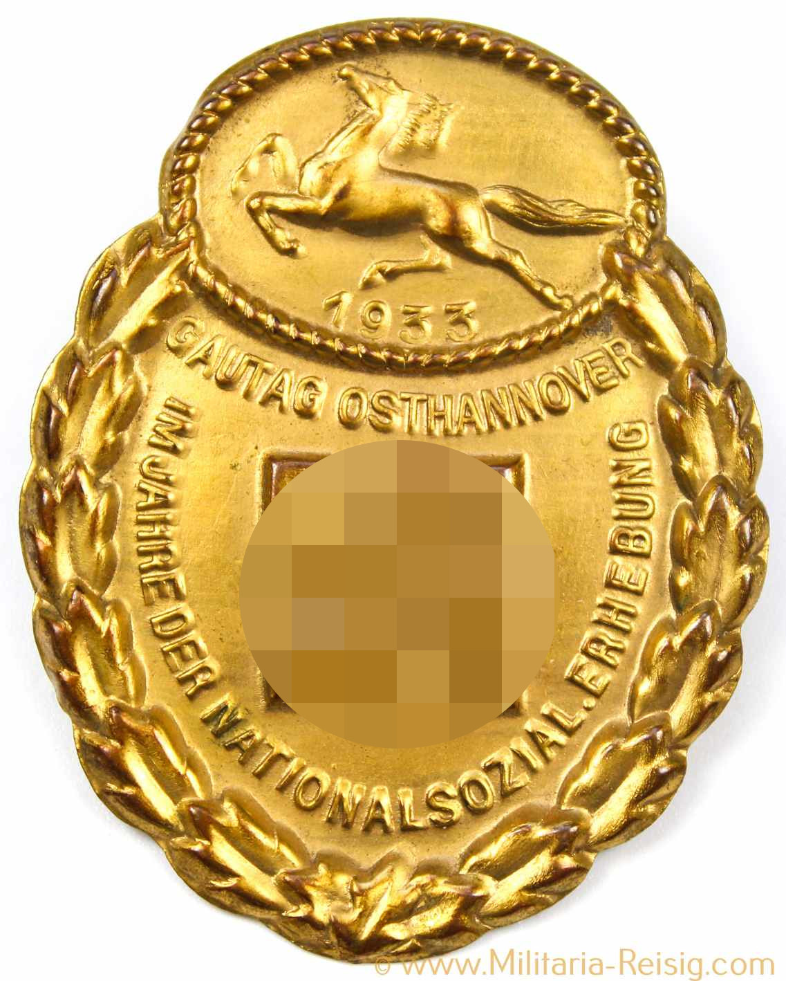 NSDAP Gau-Traditonsabzeichen Osthannover in Gold 1933