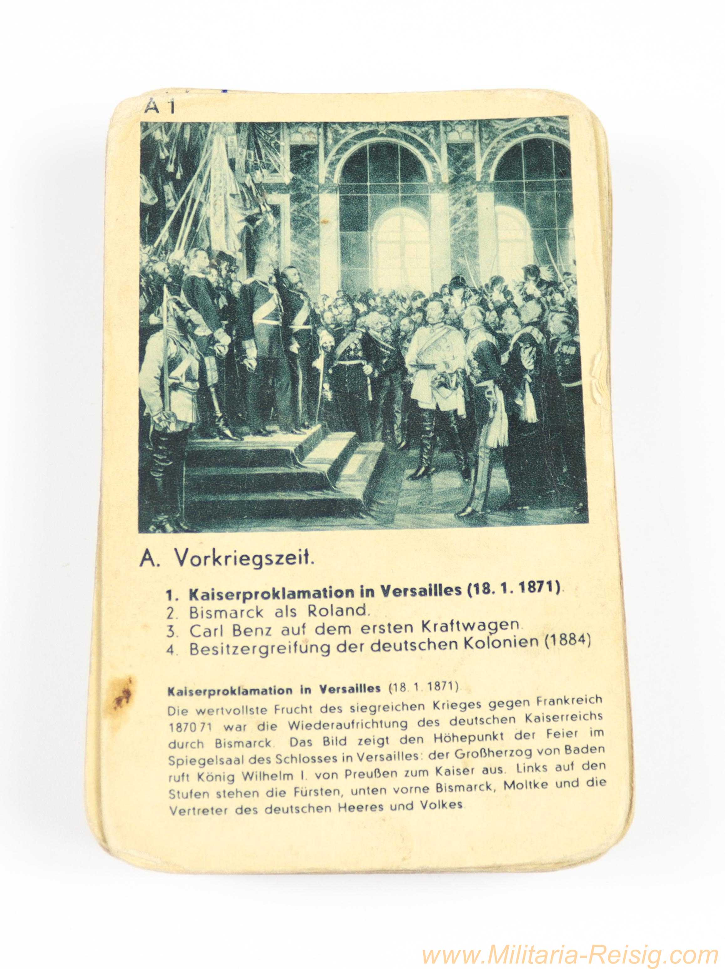 Hausser Quartettspiel - historisches Kartenspiel