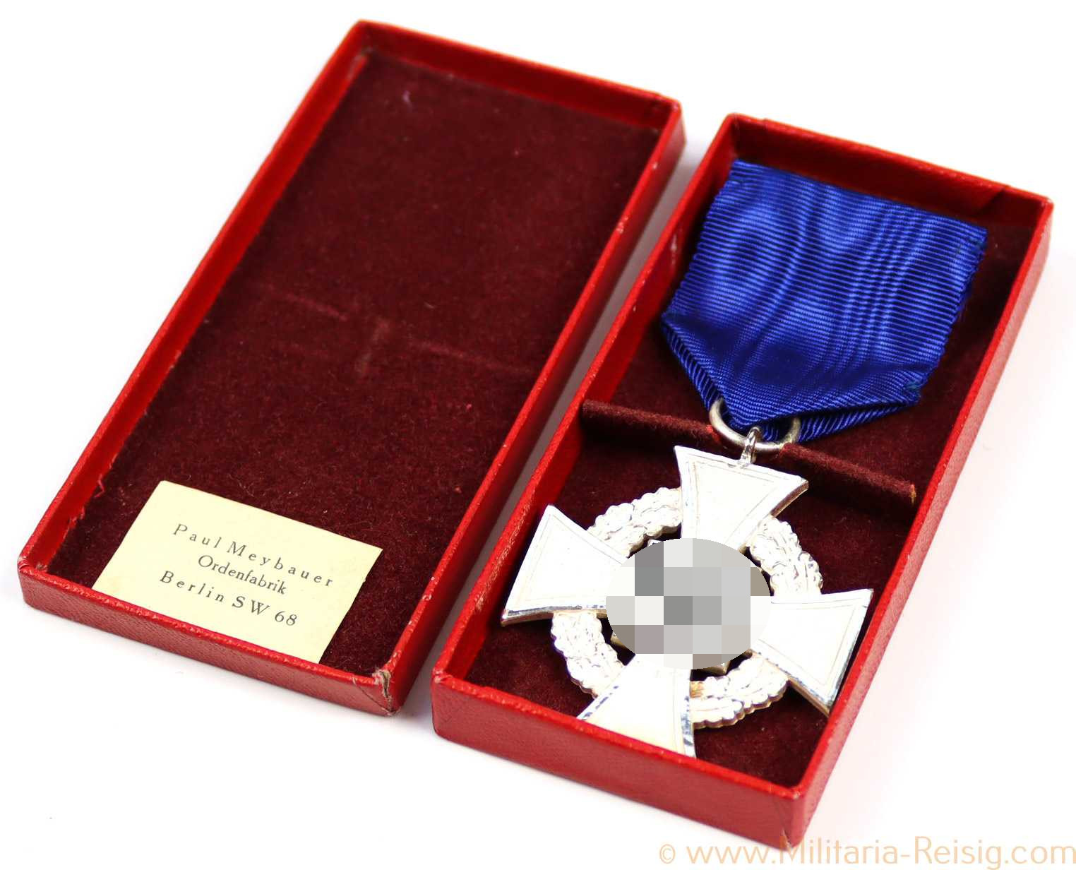 Treudienst Ehrenzeichen 25 Jahre im Etui, Herst. Paul Maybauer, Berlin