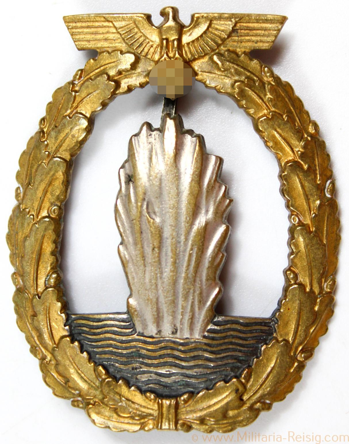 Marine Minensucher Kriegsabzeichen, Herst. Assmann