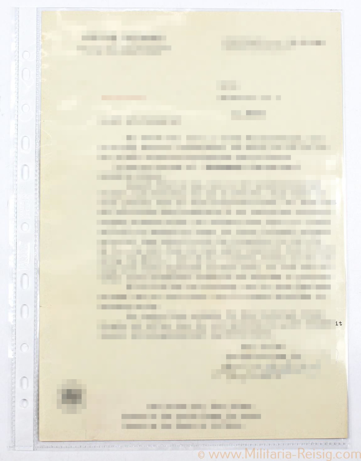 Schreiben Seitz-Werke Bad Kreuznach 1941