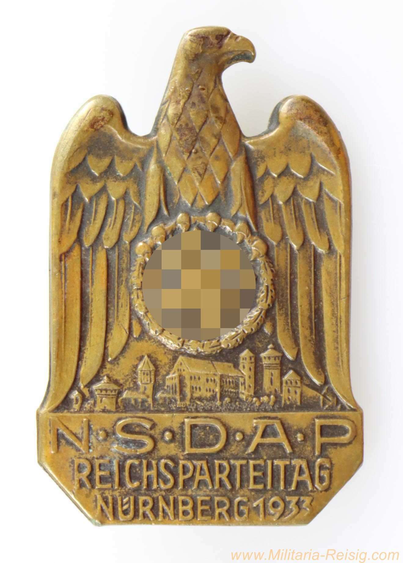 NSDAP Abzeichen Reichsparteitag Nürnberg 1933 