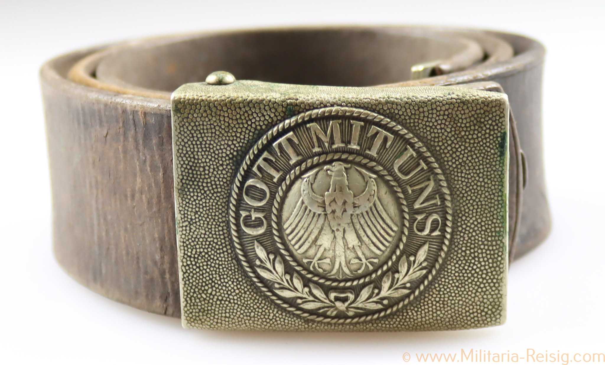 Reichswehr Koppelschloss mit Riemen "Gott mit uns"