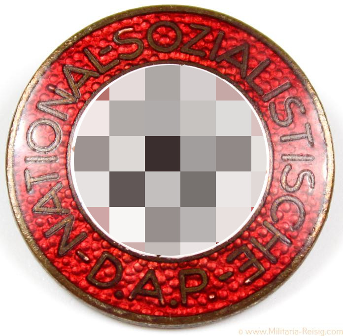 NSDAP Parteiabzeichen, Herst. RZM M1/27 (Ernst L. Müller, Pforzheim)