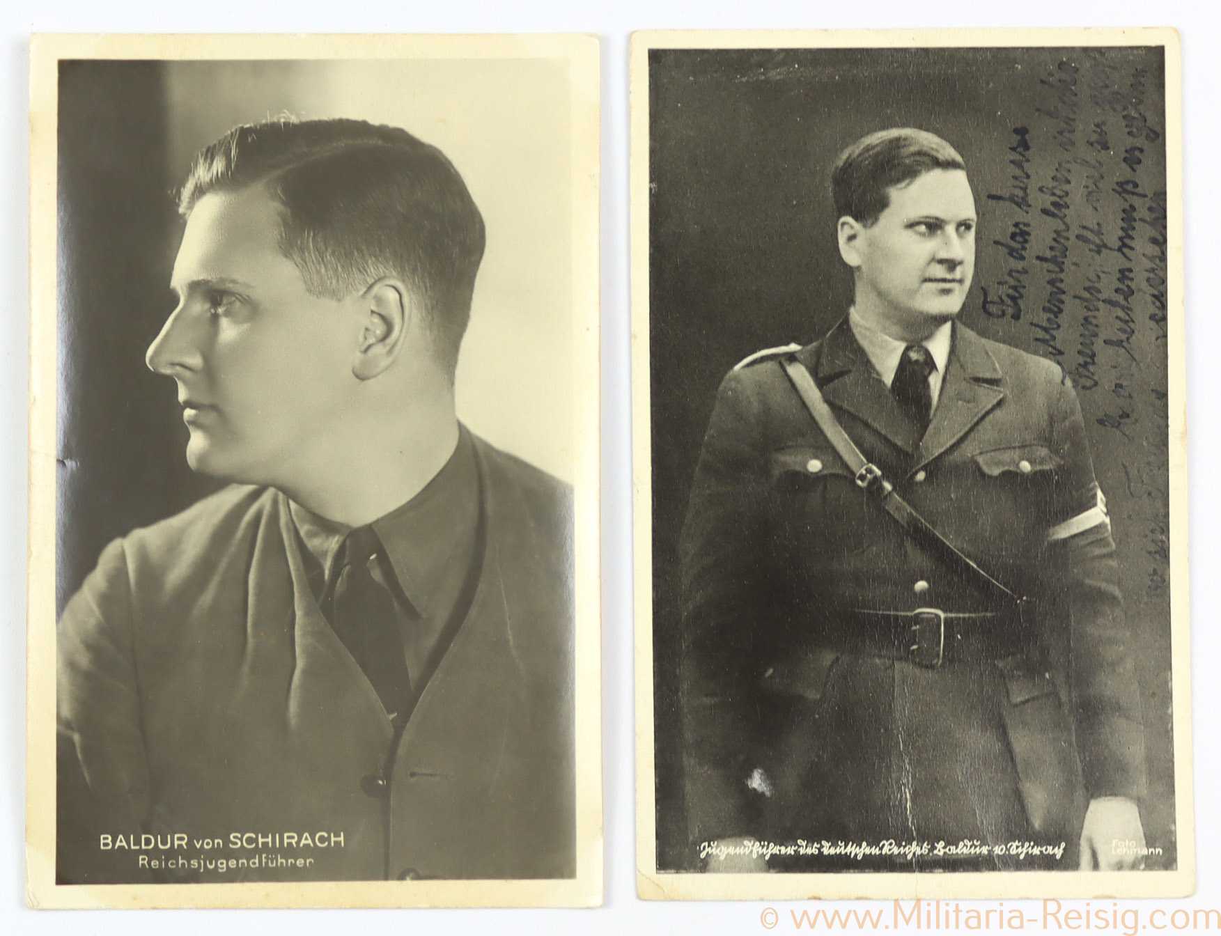 2 Postkarten Baldur von Schirach
