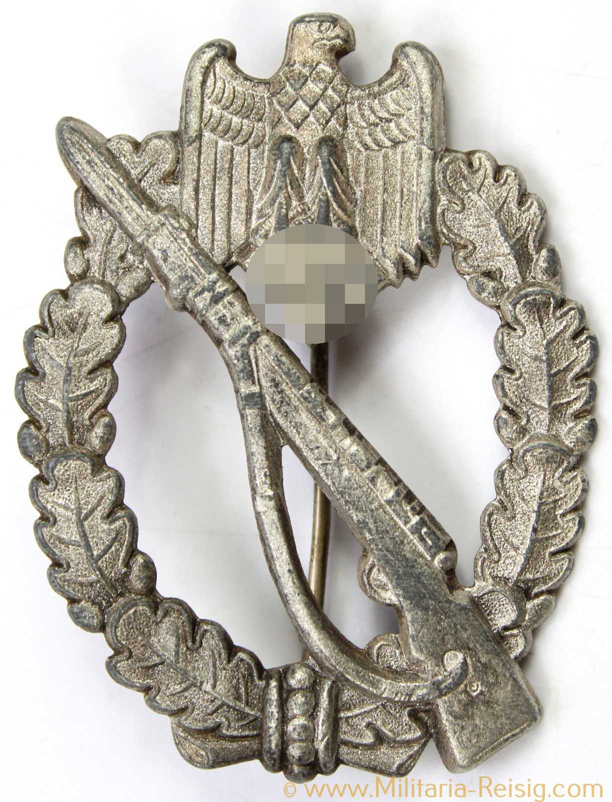 Infanterie Sturmabzeichen in Silber, Herst. Hermann Wernstein, Jena