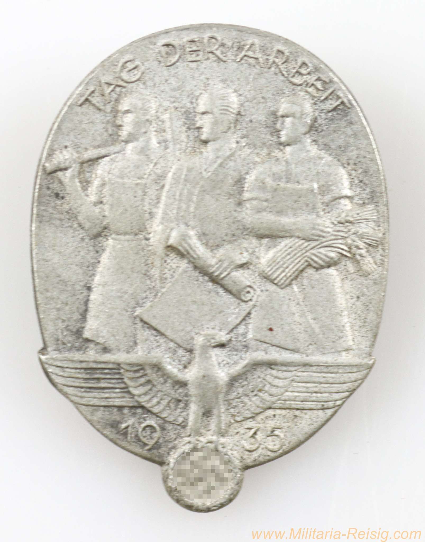 Abzeichen Tag der Arbeit 1935, Hersteller M.O.S.