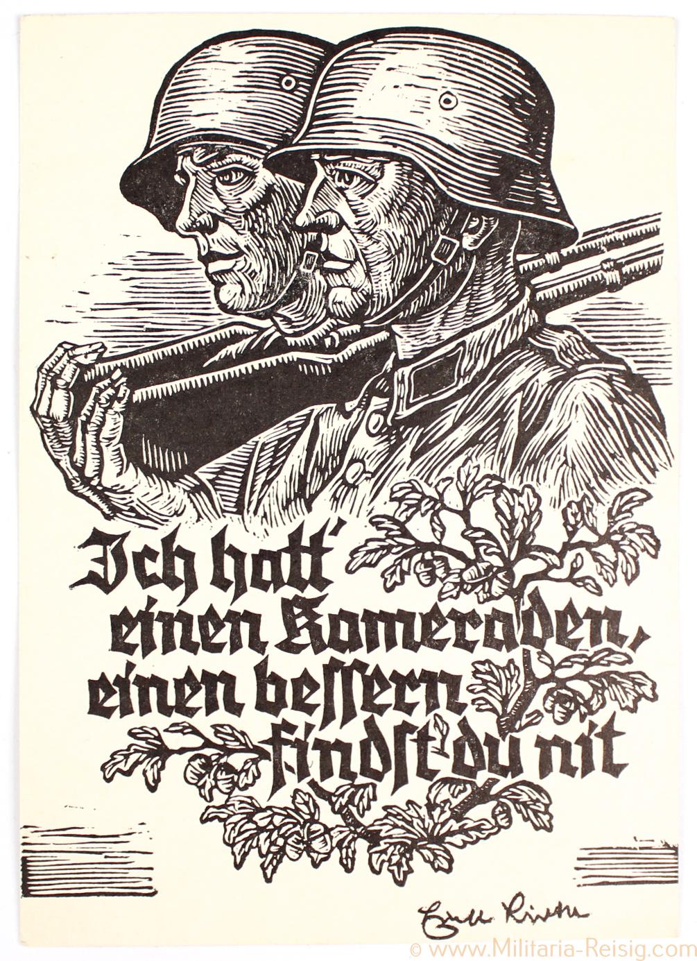 Ansichtskarte "Ich hatt` einen Kameraden, einen bessern findst du nit"