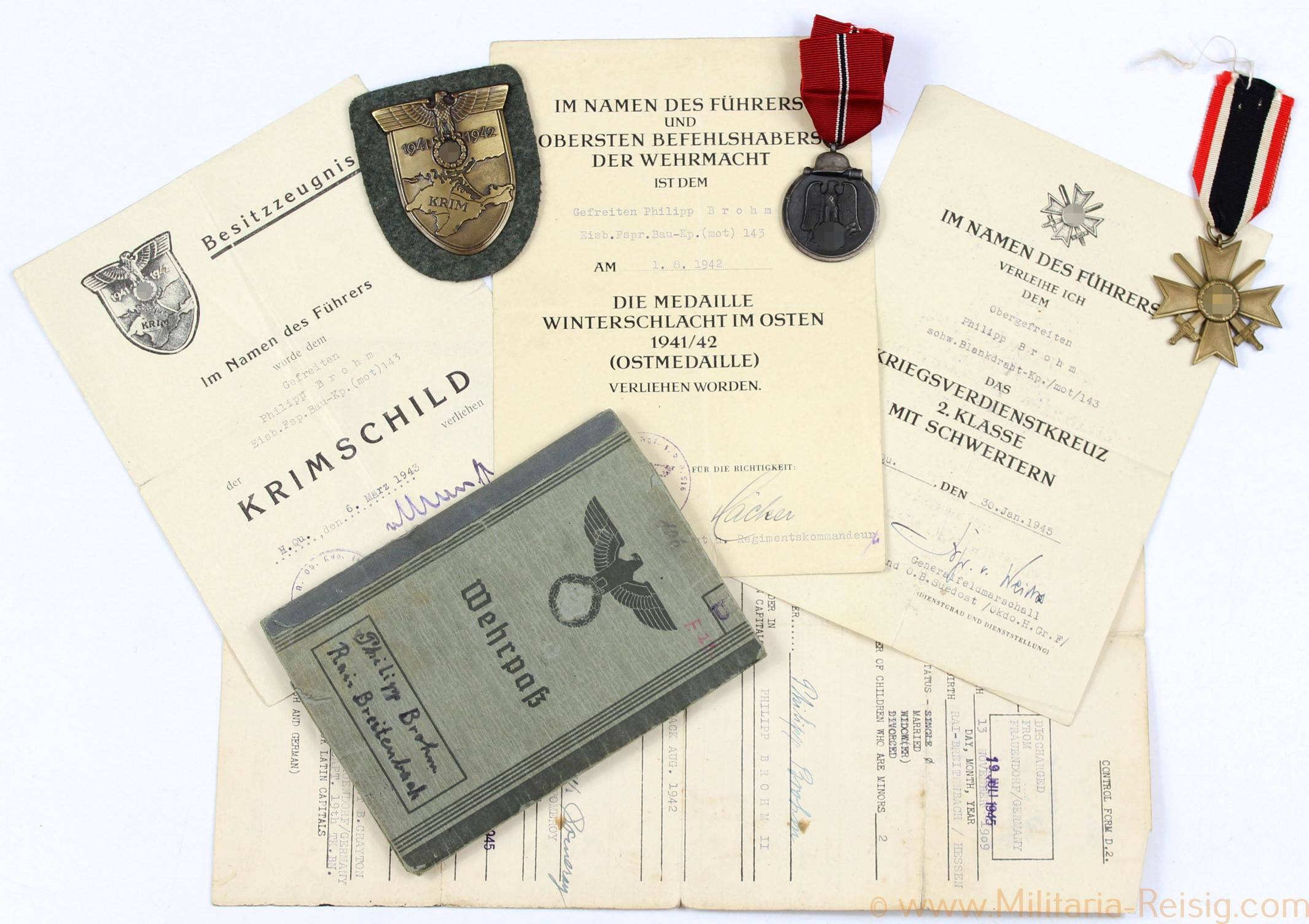 Nachlass eines Obergefreiten aus der Wehrmacht