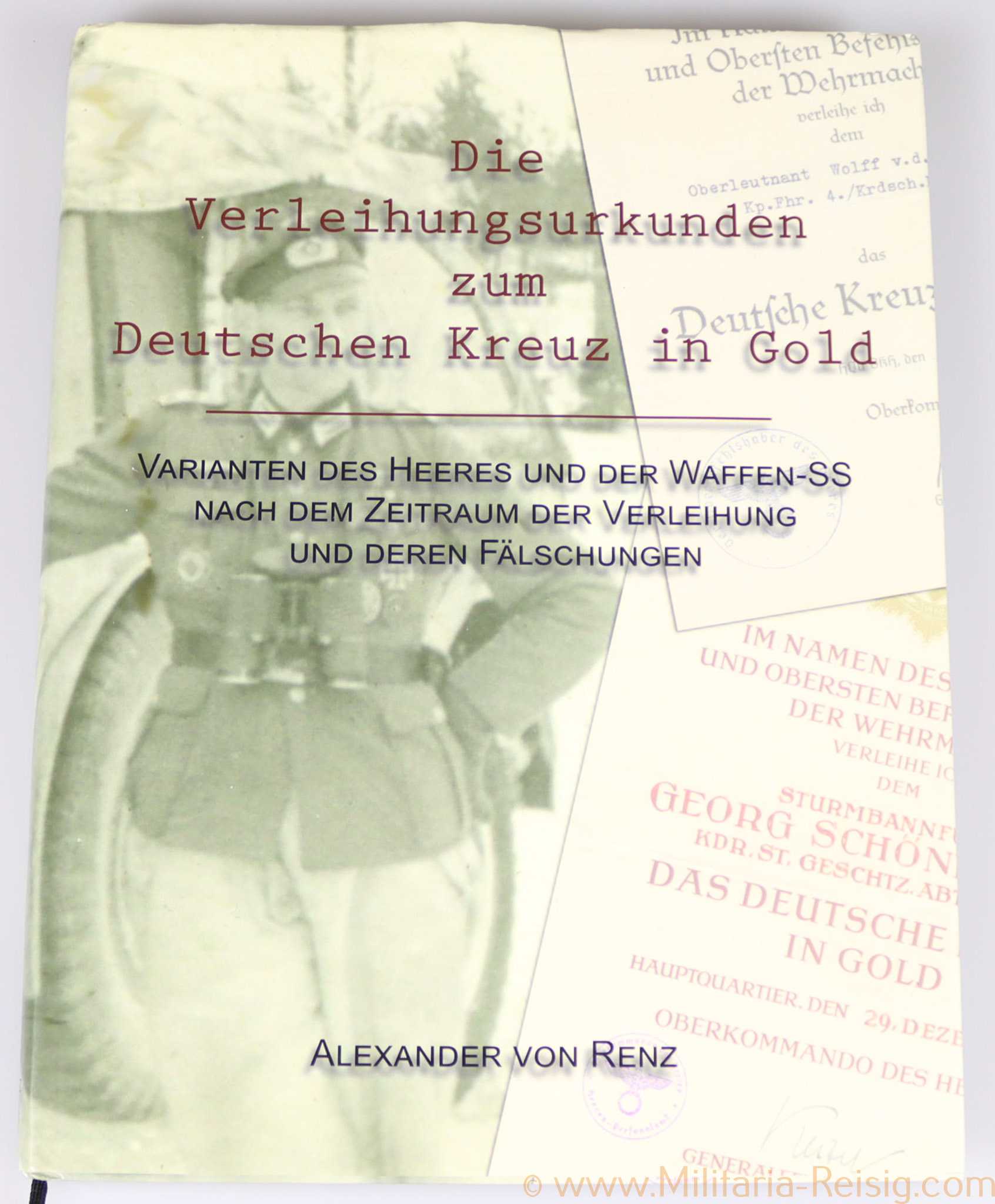 Buch - "Die Verleihungsurkunden zum Deutschen Kreuz in Gold"