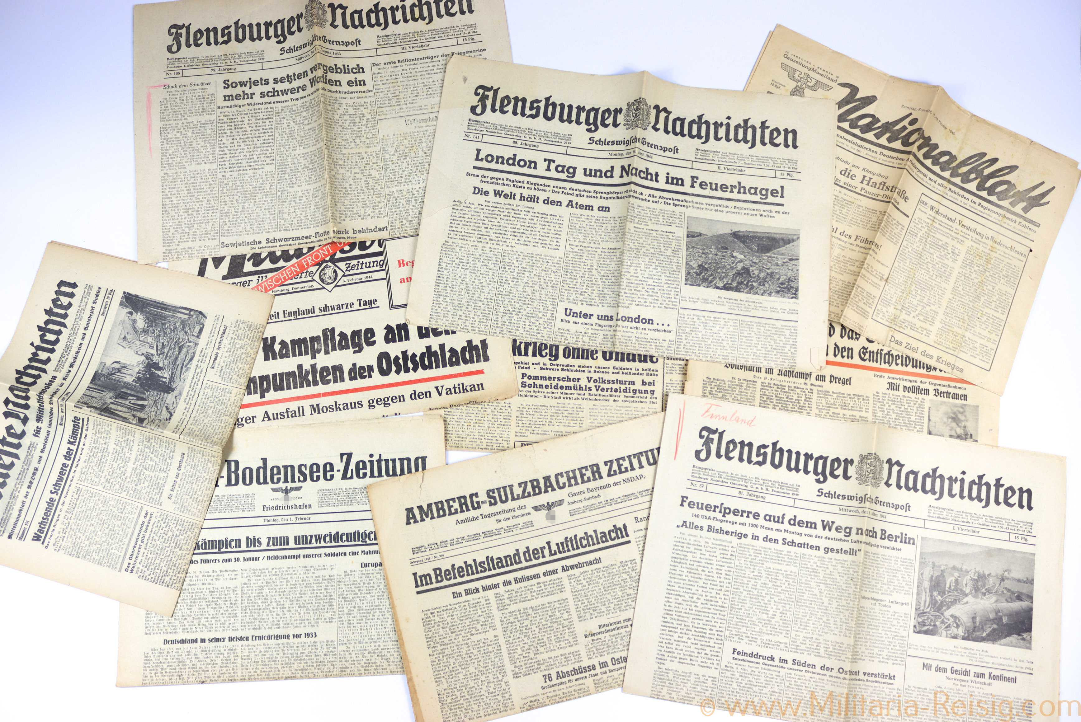 Diverse Zeitungsartikel