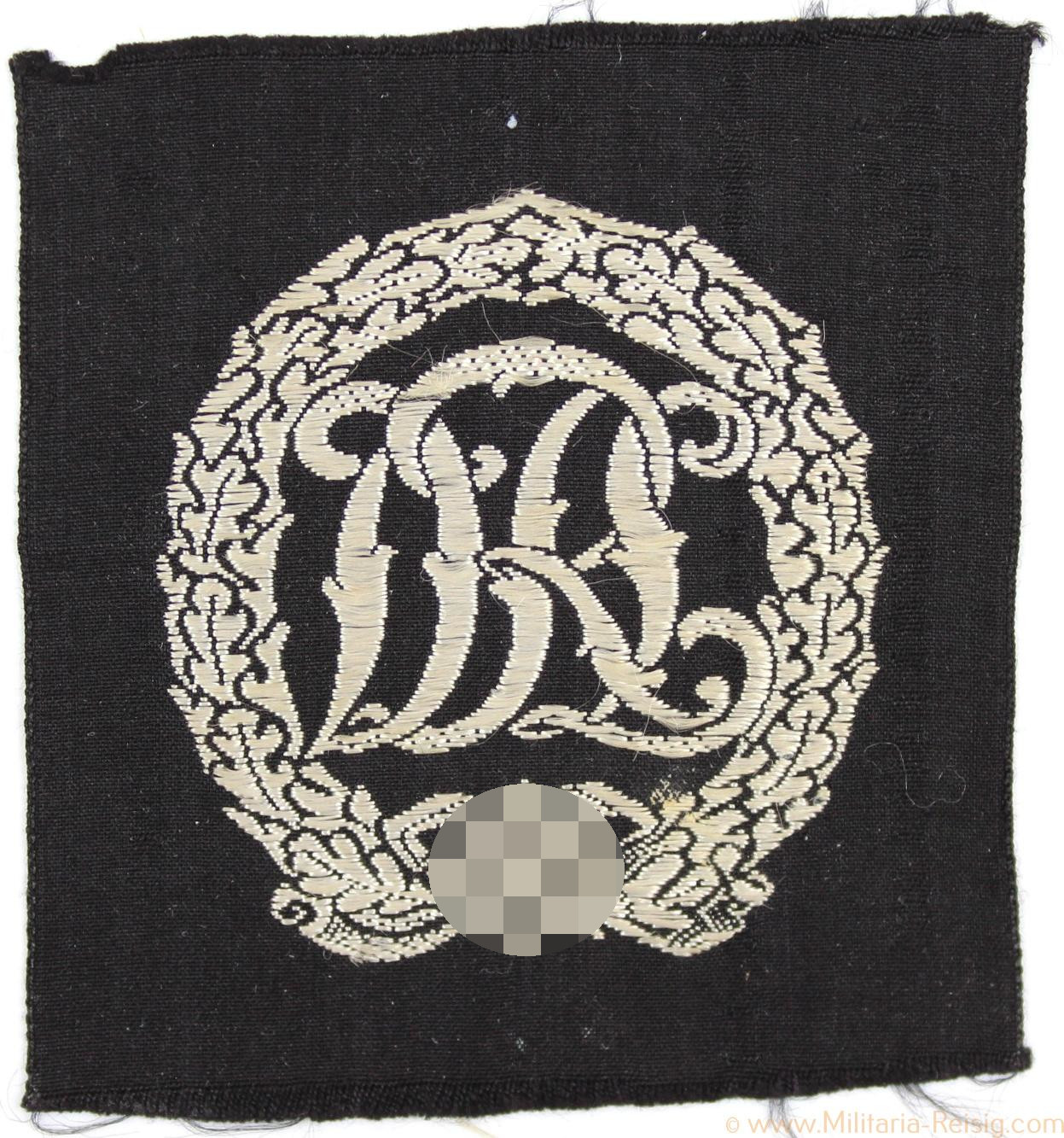 Reichssportabzeichen in Silber, Stoffausführung