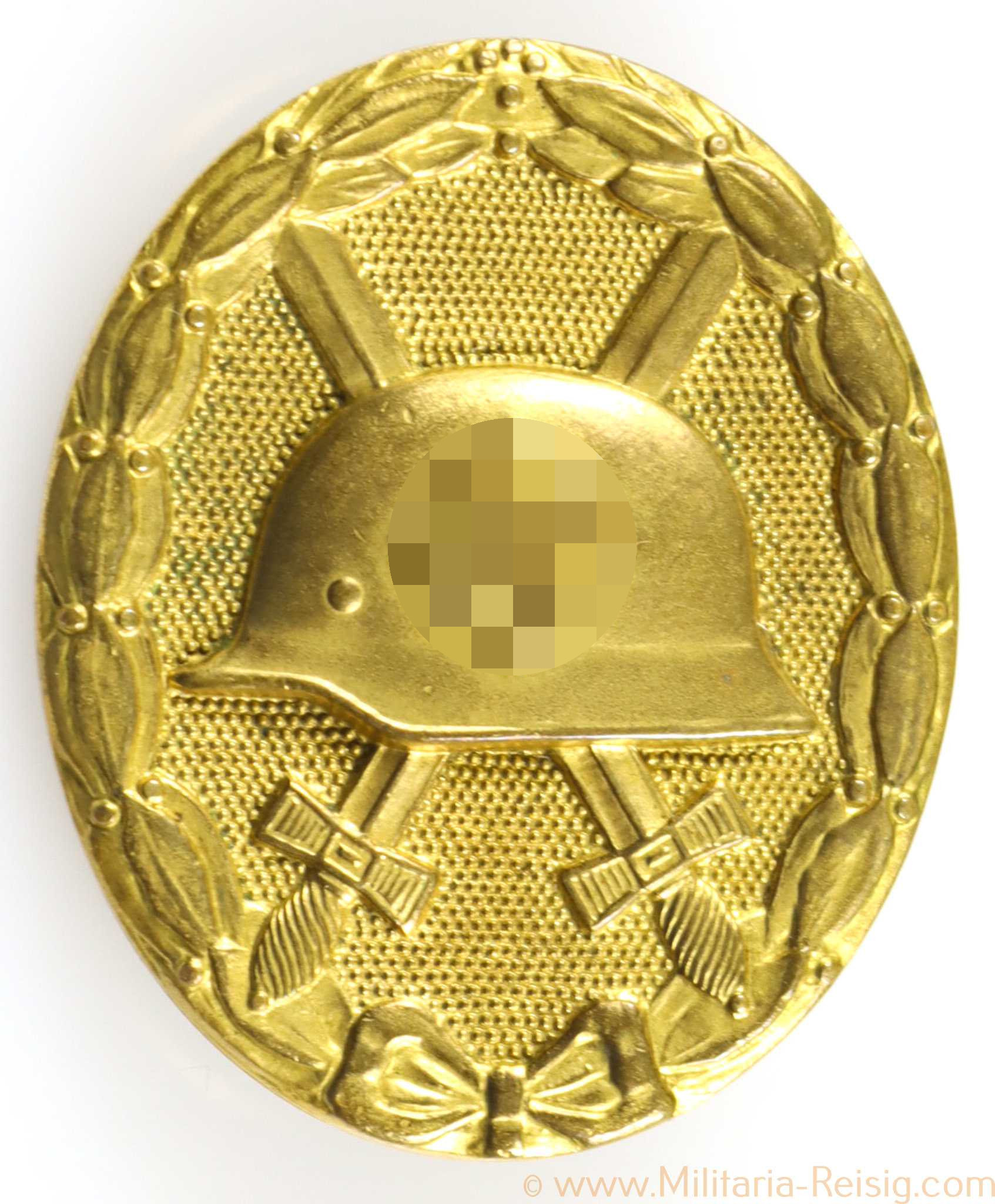 Verwundetenabzeichen in Gold, Hersteller 30, Breite Nadel