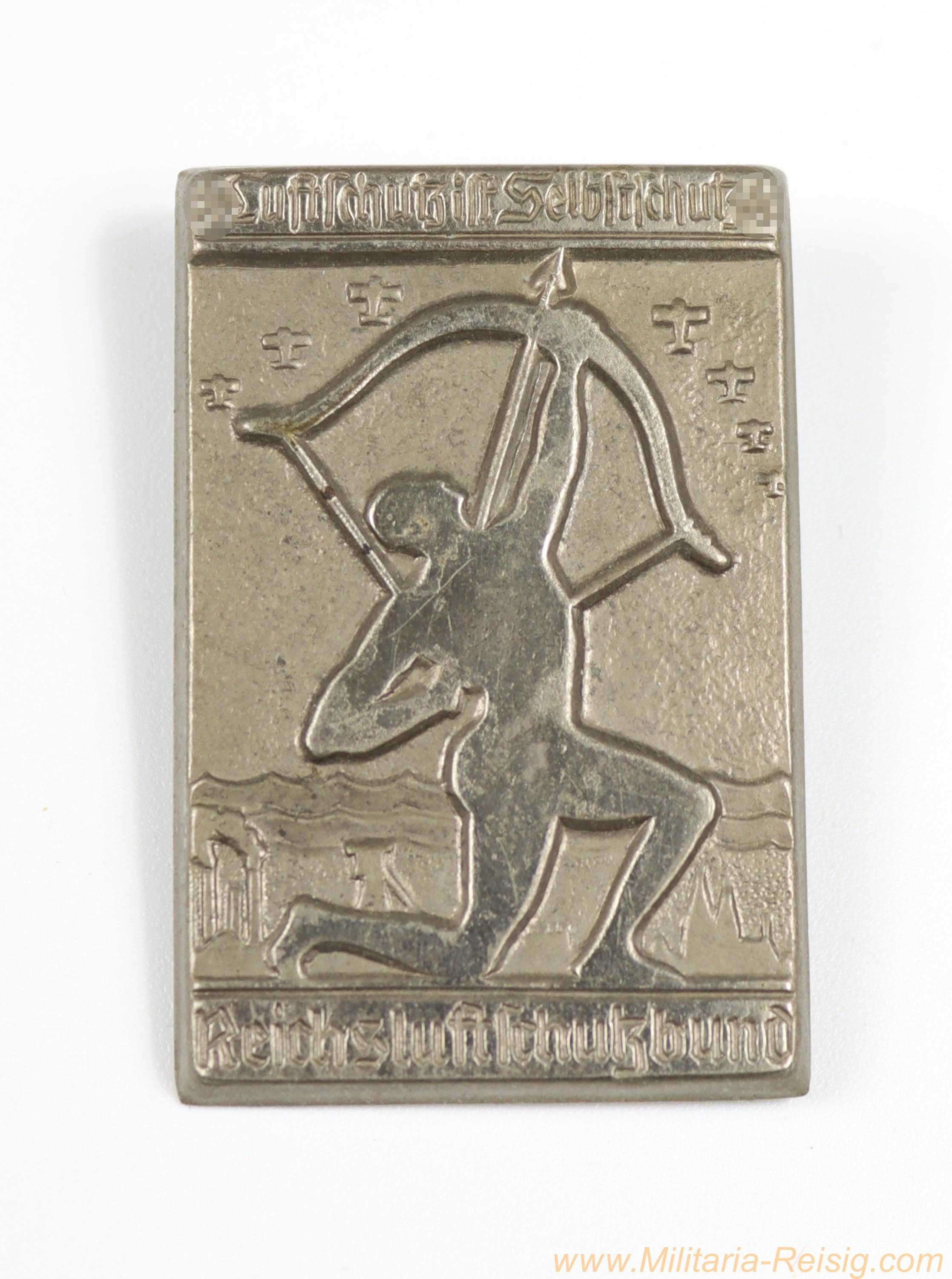 Abzeichen - "Reichsluftschutzbund - Luftschutz ist Selbstschutz"