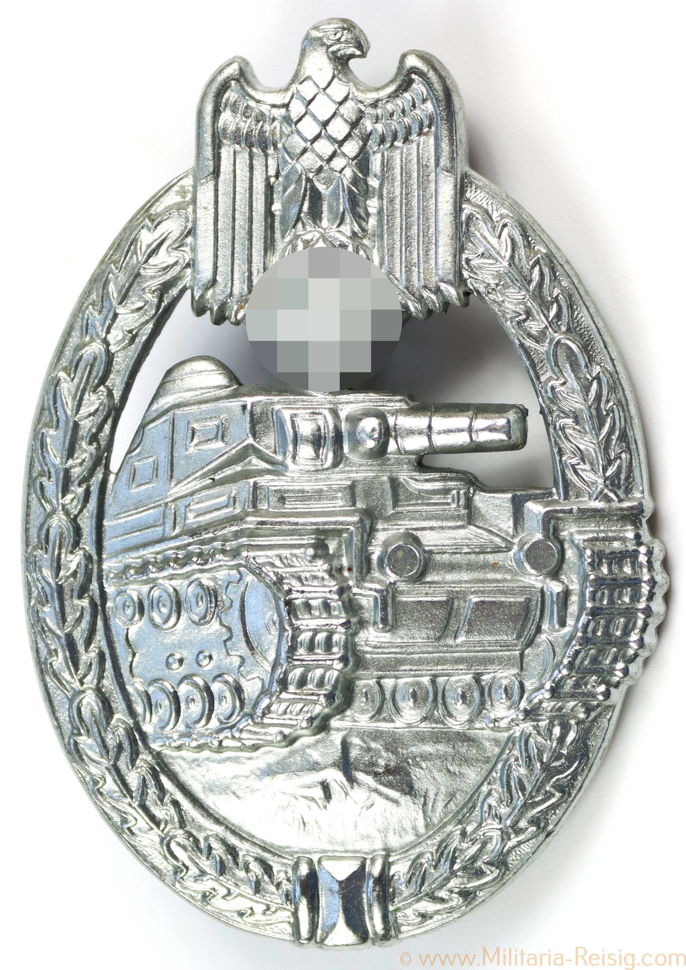 Panzerkampfabzeichen in Silber, Hersteller Frank & Reif, Stuttgart