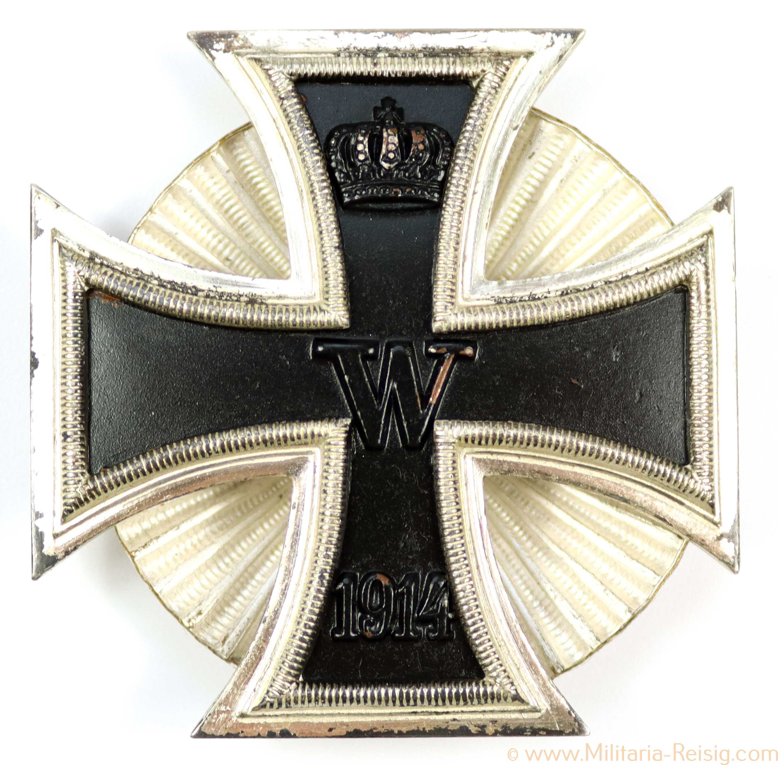 Eisernes Kreuz 1.Klasse 1914 an Schraubscheibe, Herst. Wilhelm Deumer