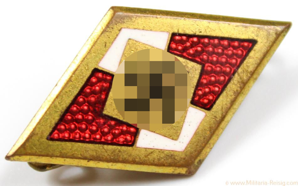 Goldenes HJ Ehrenzeichen Herst. RZM 15 (Ferdinand Hofstätter, Bonn)