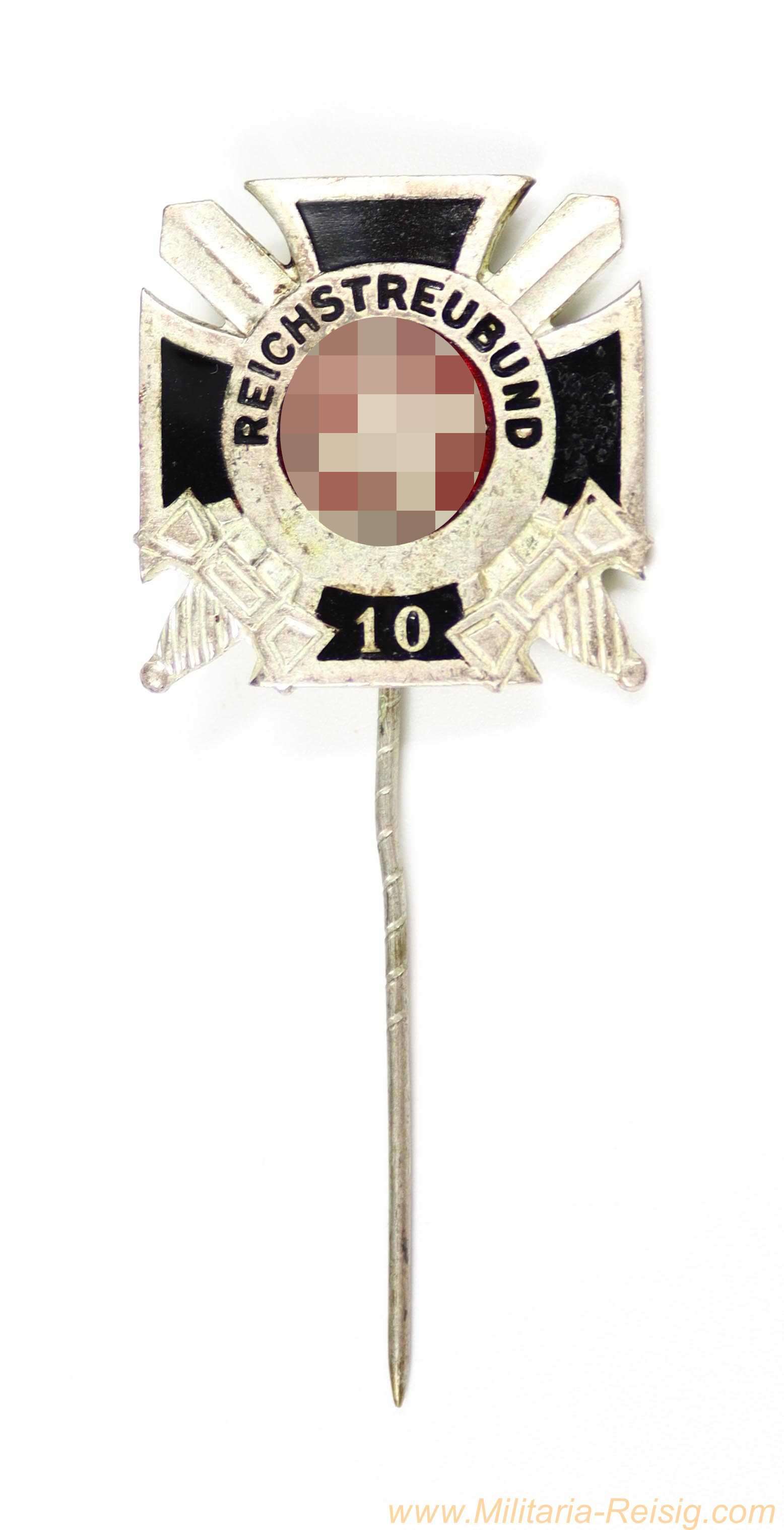 Reichstreubund ehemaliger Berufssoldaten (RTB) - Ehrennadel für 10-jährige Mitgliedschaft