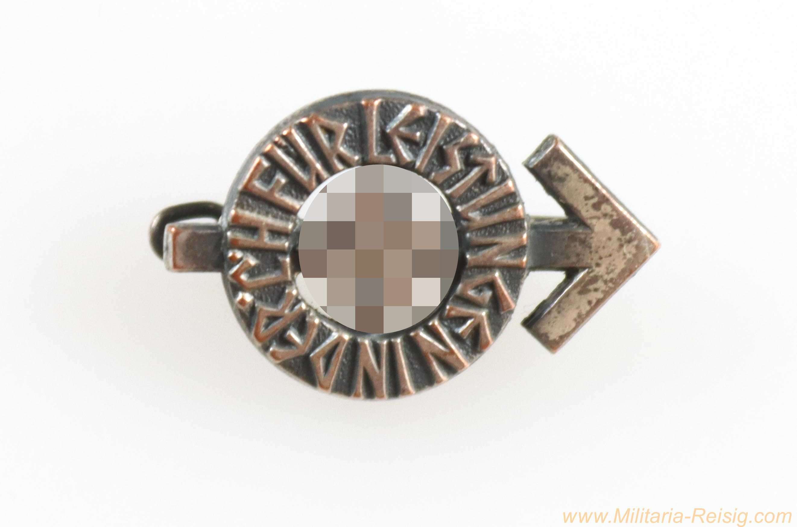 Miniatur HJ Leistungsabzeichen in Silber, Hersteller RZM M1/63