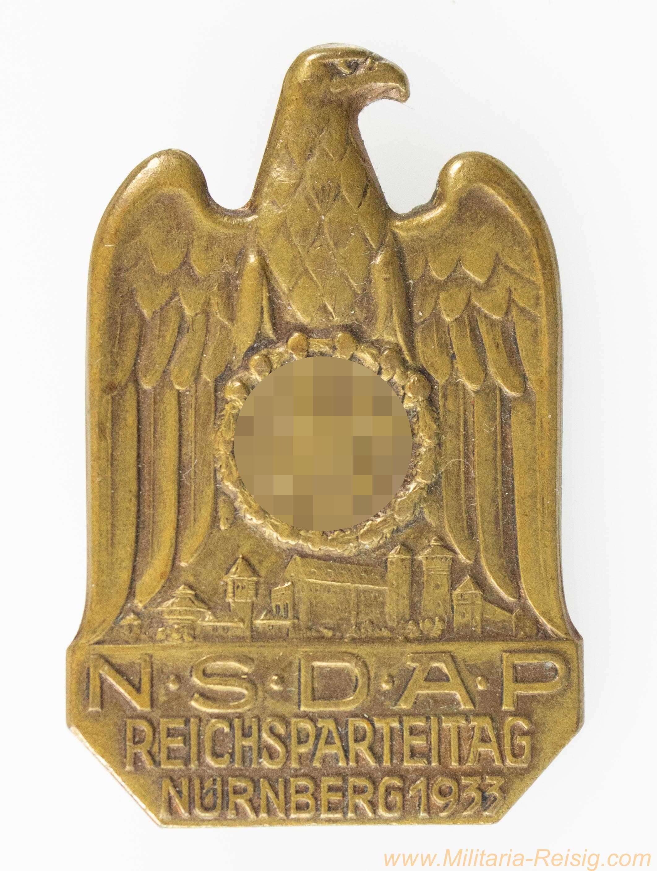 NSDAP Abzeichen Reichsparteitag Nürnberg 1933 