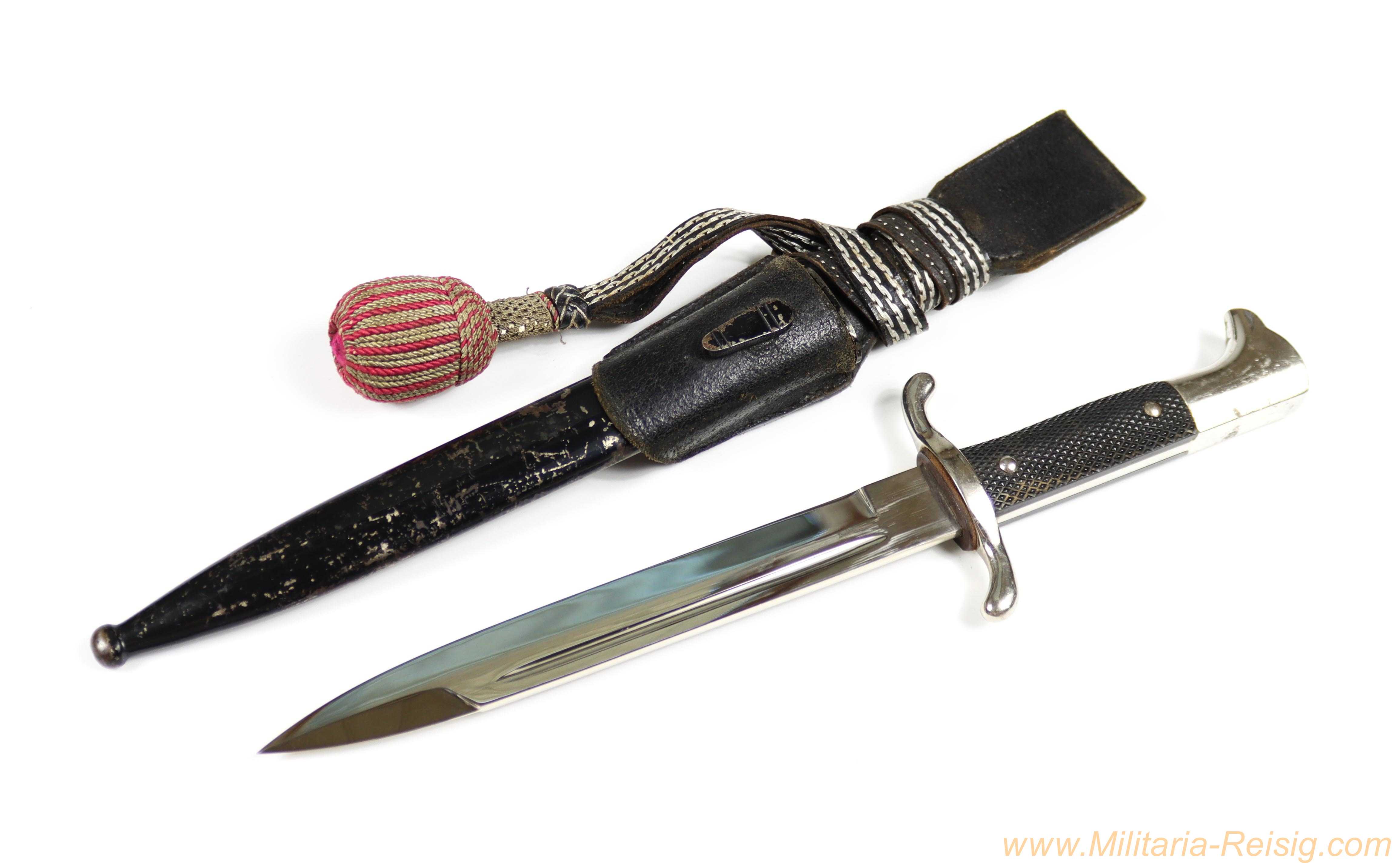 Feuerwehr Extra-Seitengewehr mit Koppelschuh & Portepee, Carl Eickhorn, Solingen