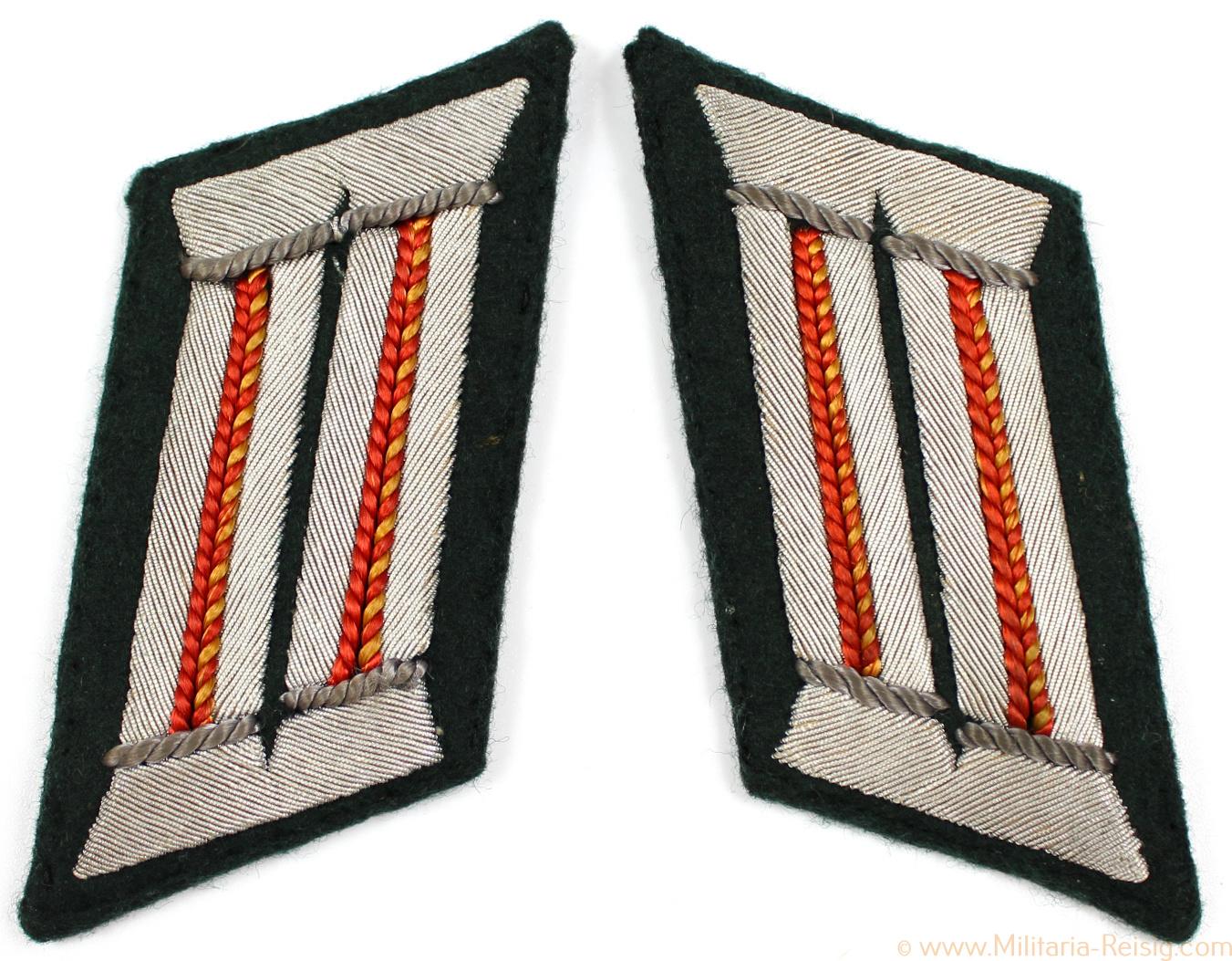 Paar Kragenspiegel für einen Offizier der Artillerie, Wehrmacht