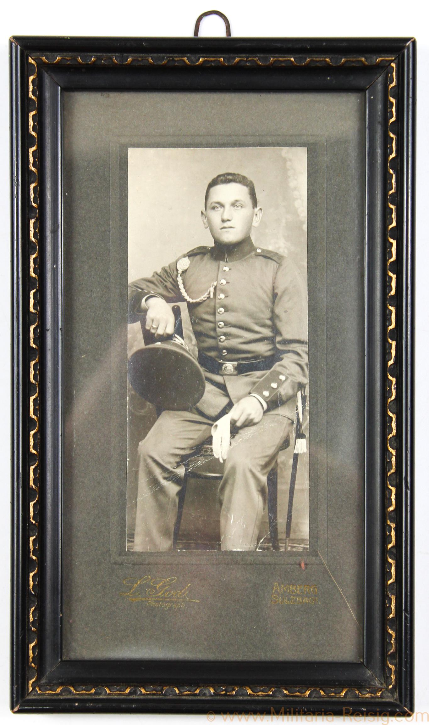 Erinnerungsfoto Militärzeit 1906-08 Amberg-Sulzbach