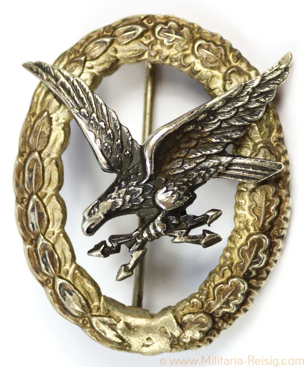 Fliegerschützenabzeichen mit Blitzbündel, Hersteller Assmann