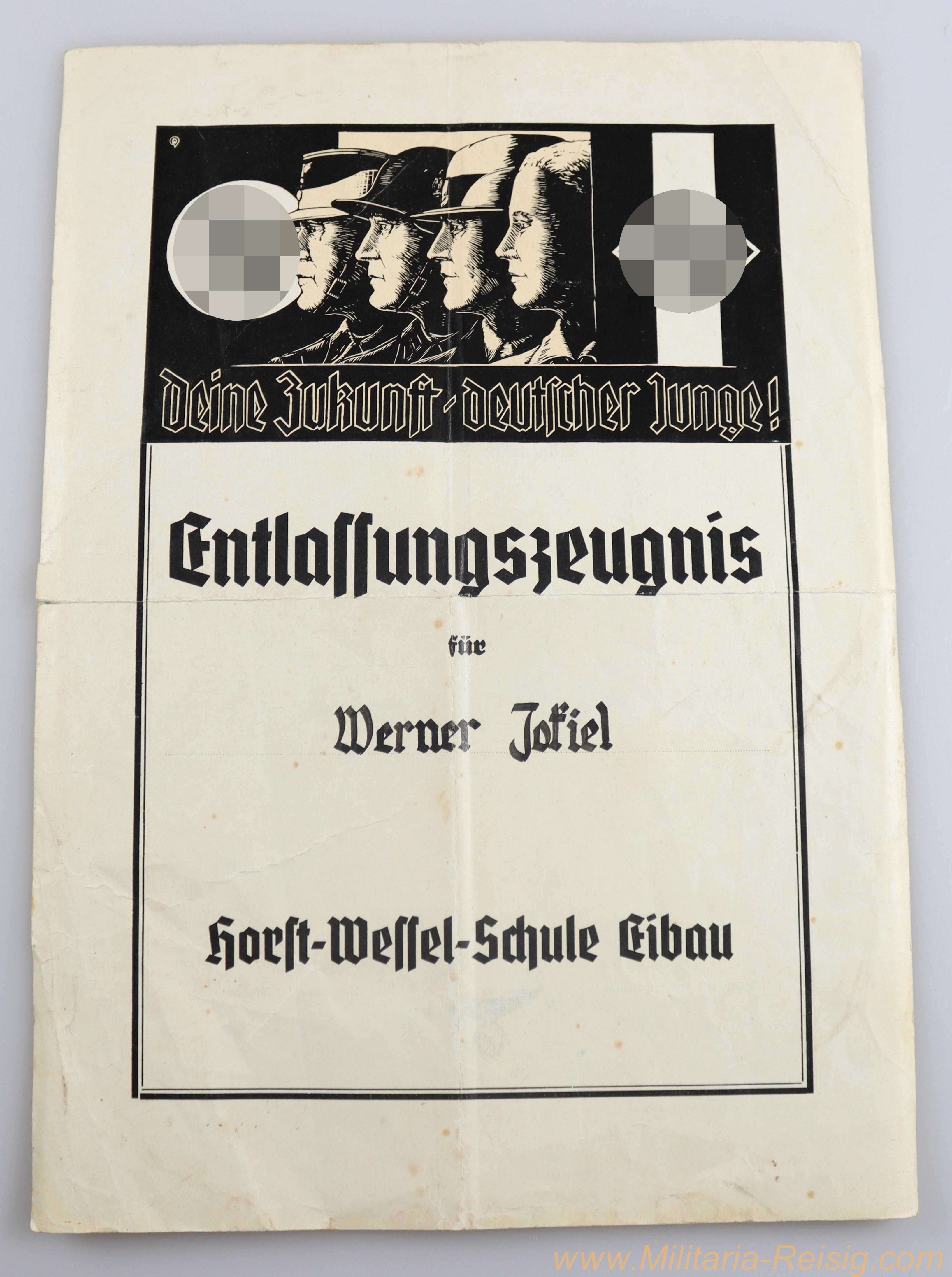HJ Entlassungszeugnis 1939