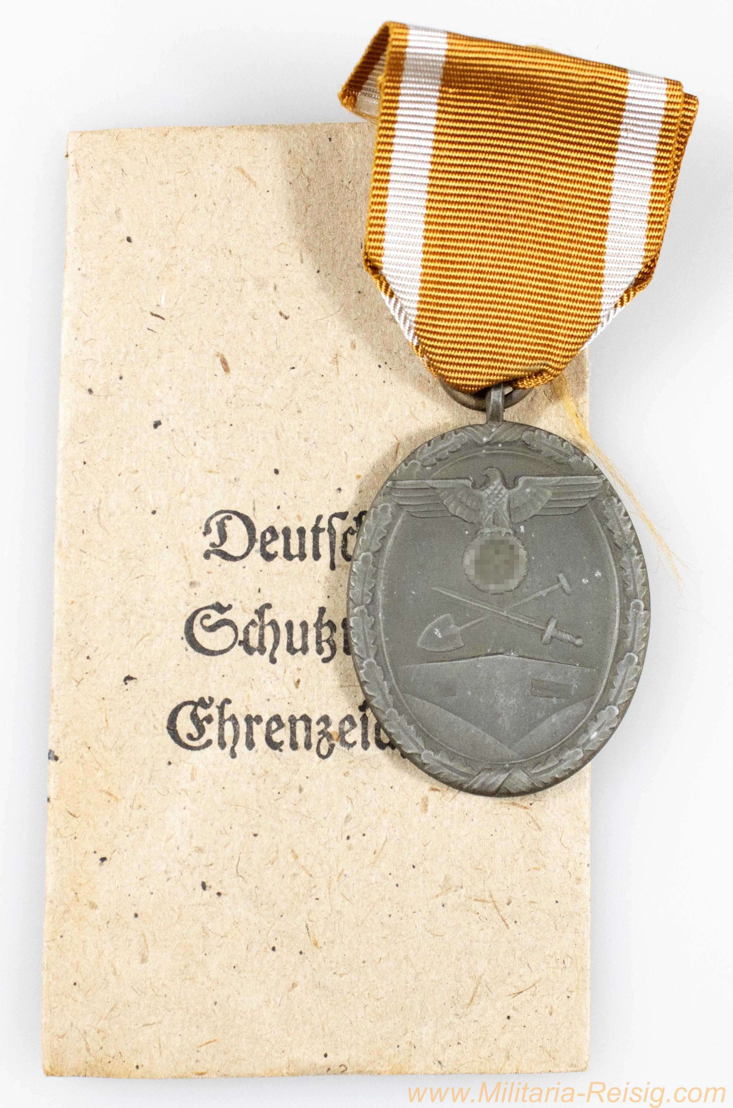 Schutzwall Ehrenzeichen, Hersteller Julius Maurer, Oberstein/Nahe