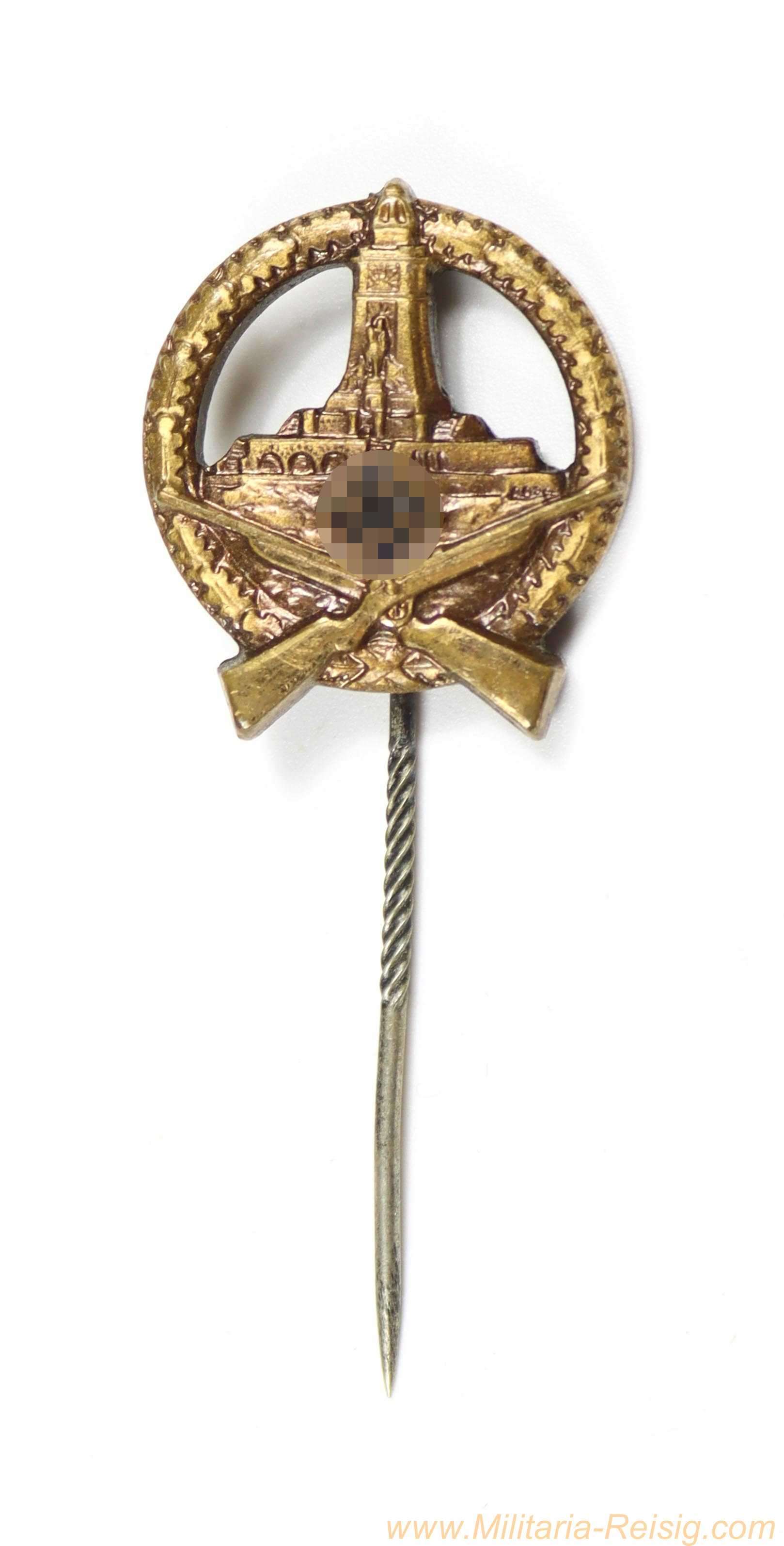 Anstecknadel Deutscher Reichskriegerbund Schießauszeichnung in Bronze, 2. Form 