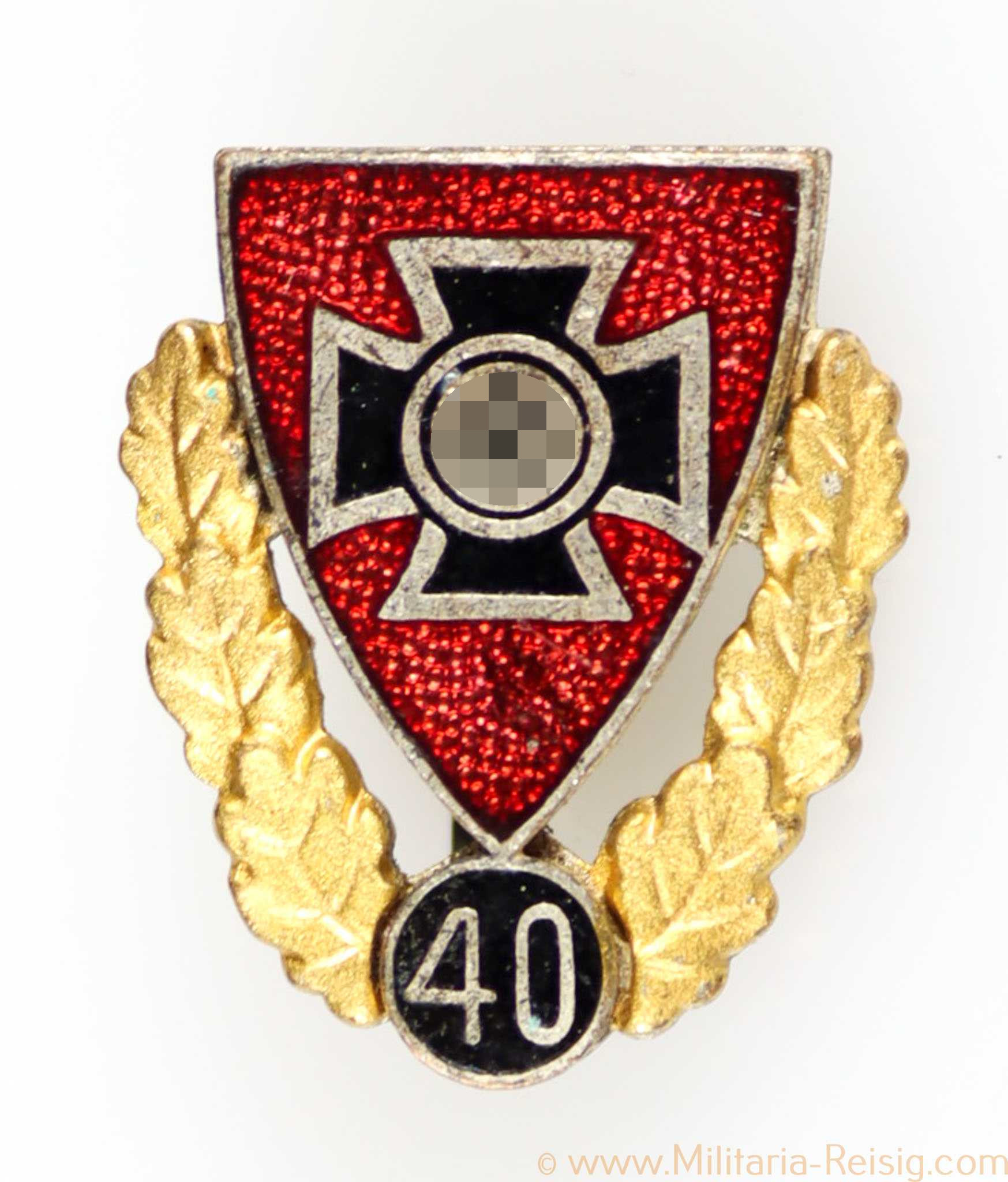 NS Reichskriegerbund Goldene Ehrennadel für 40 Jährige Mitgliedschaft, Hersteller 5