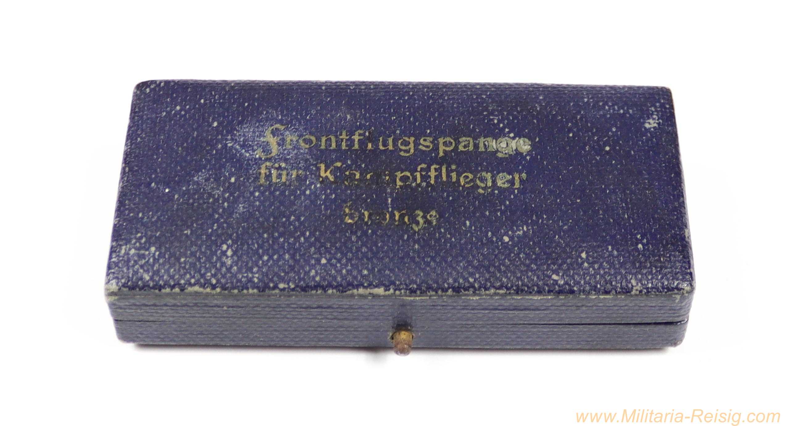 Etui für Frontflugspange für Kampfflieger in Bronze