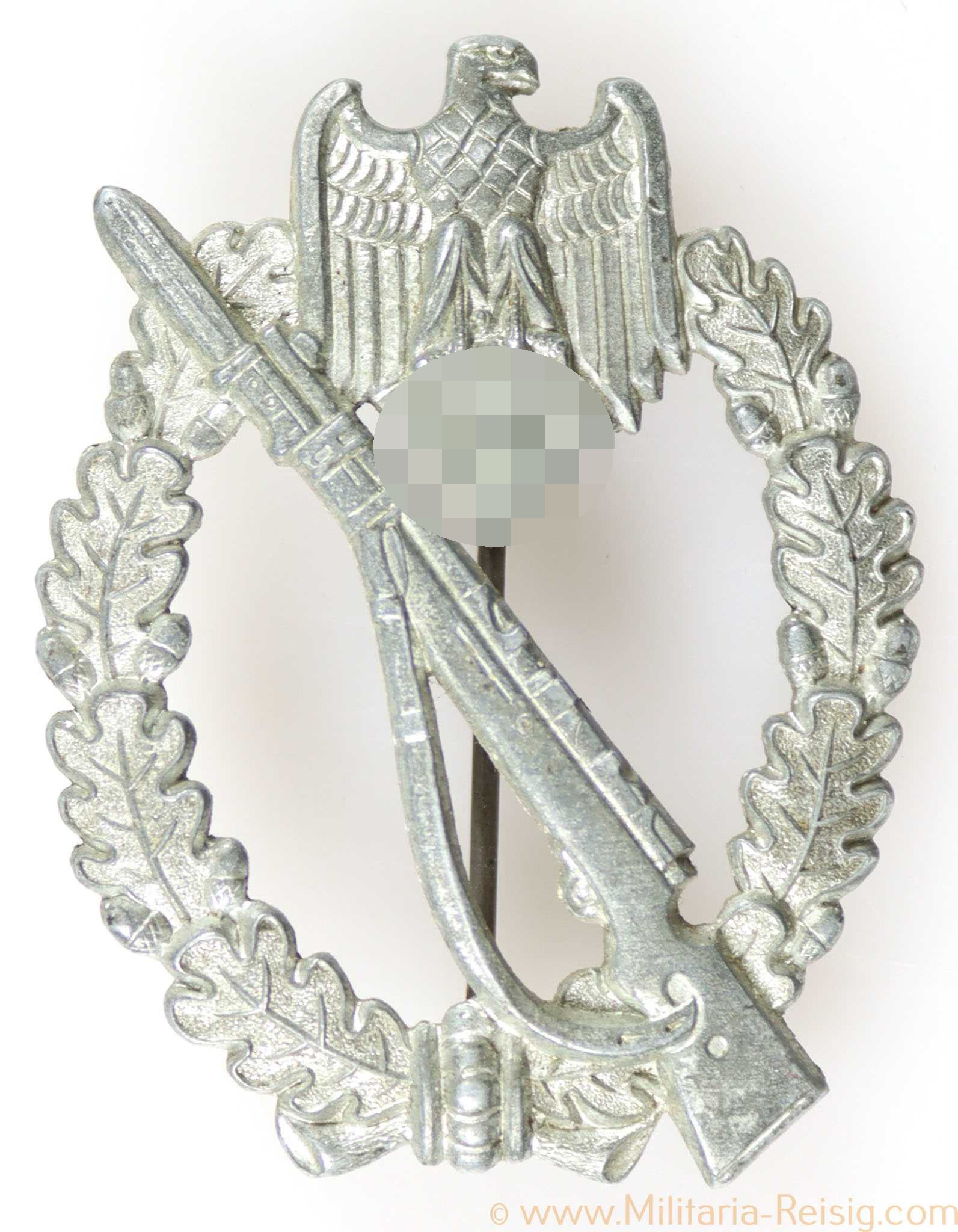 Infanterie Sturmabzeichen in Silber, Hersteller Steinhauer & Lück, Lüdenscheid