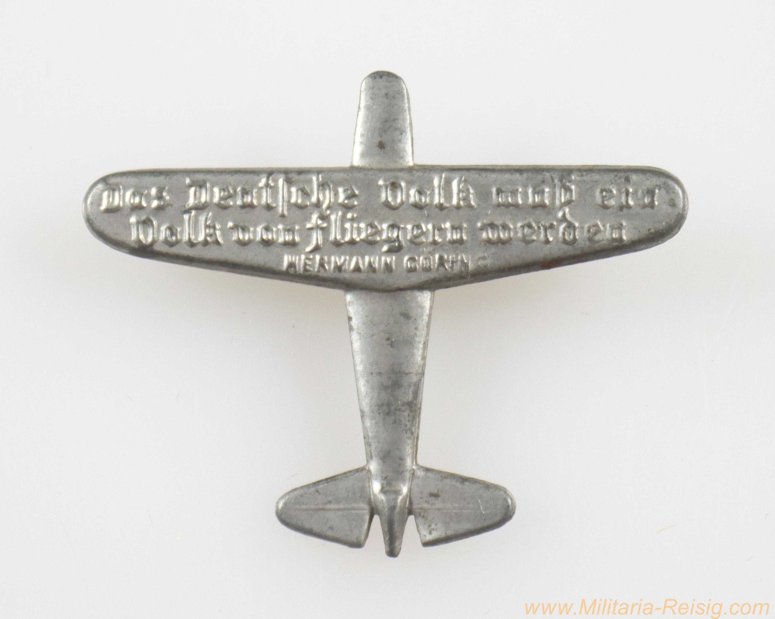 Veranstaltungsabzeichen "Das Deutsche Volk muss ein Volk von Fliegern werden - Hermann Göring"