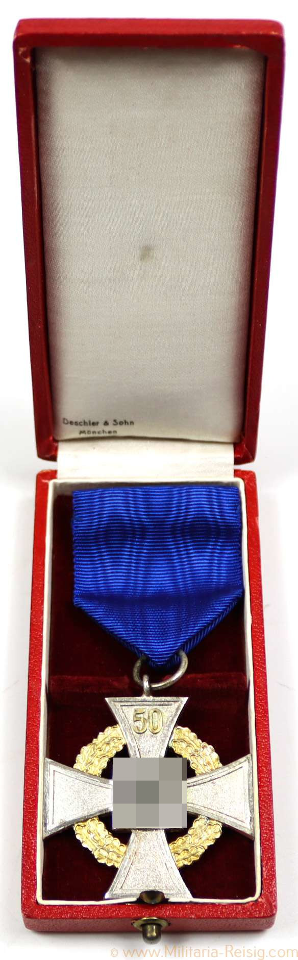 Treudienst-Ehrenzeichen 1.Stufe für 50 Jahre, Herst. Deschler & Sohn München