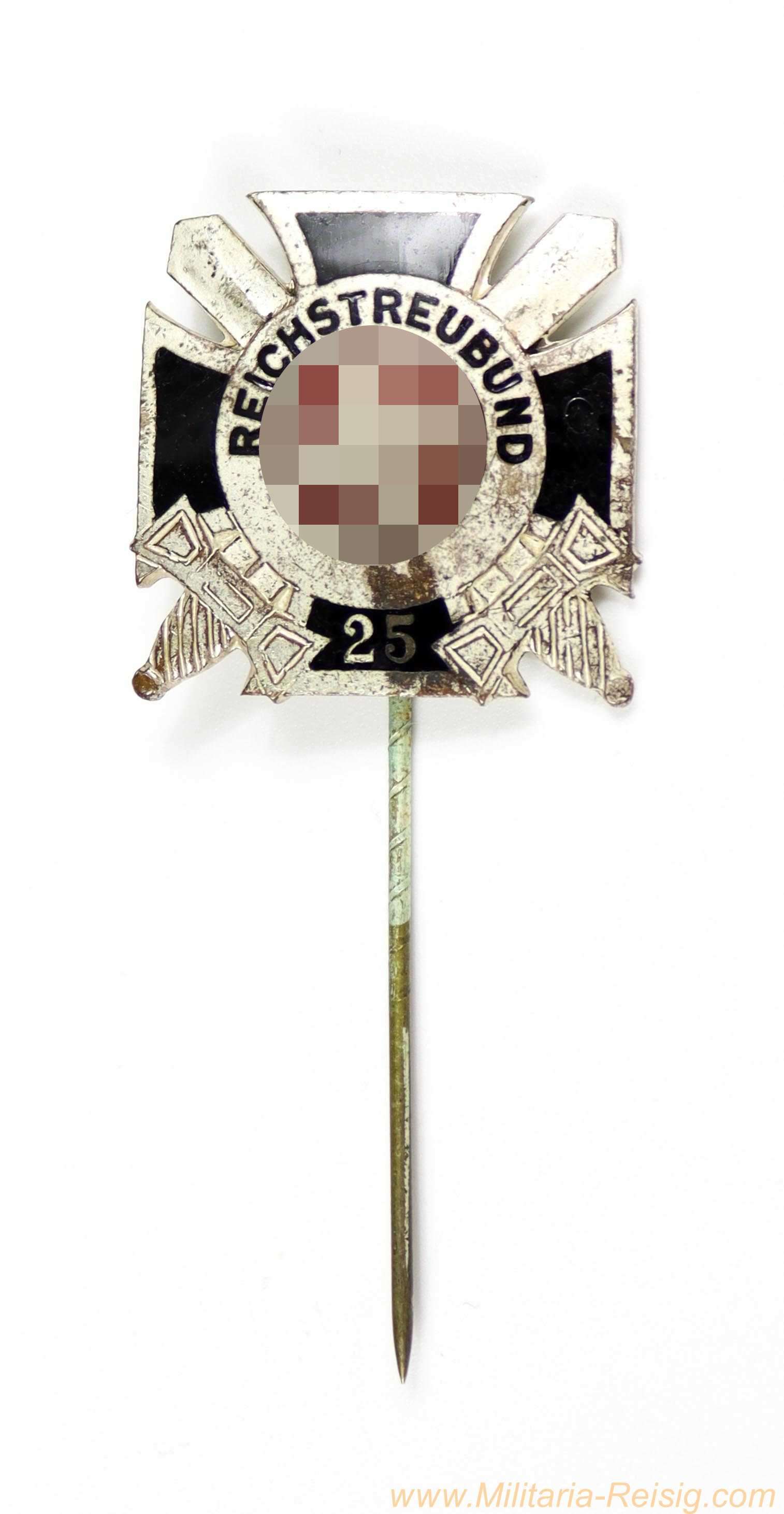 Reichstreubund ehemaliger Berufssoldaten (RTB) - Ehrennadel für 25-jährige Mitgliedschaft