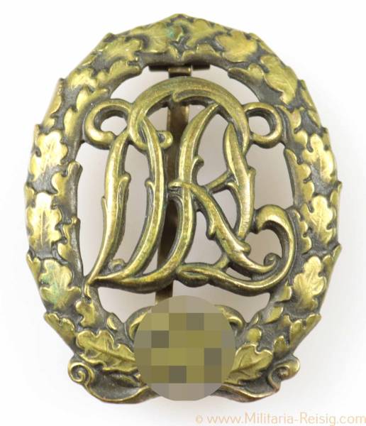 DRL Deutsches Reichssportabzeichen in Bronze, Hersteller Ferdinand Wagner, Pforzheim