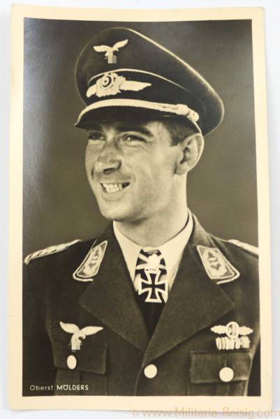 Postkarte Ritterkreuzträger Oberst Werner Mölders