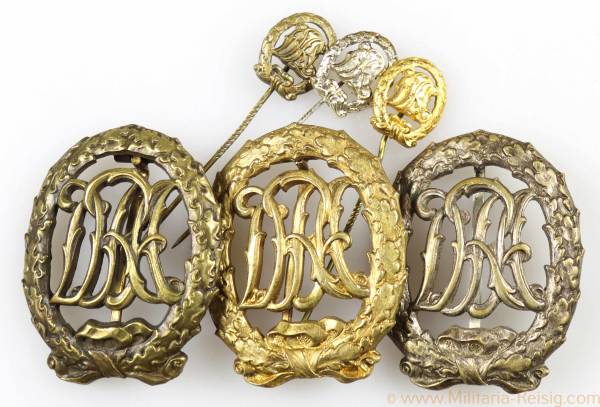 DRA Sportabzeichen in Bronze, Silber und Gold + Anstecknadel 