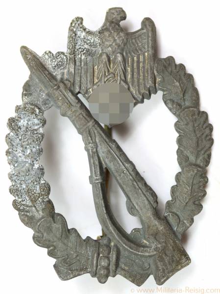 Infanterie Sturmabzeichen in Silber, Herst. Ferdinand Wiedmann, Frankfurt am Main