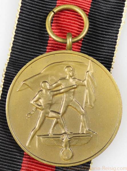 Anschluss Medaille 1. Oktober 1938 Sudetenland
