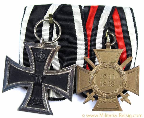 Ordenspange, Eisernes Kreuz 2. Klasse u. Ehrenkreuz f. Frontkämpfer