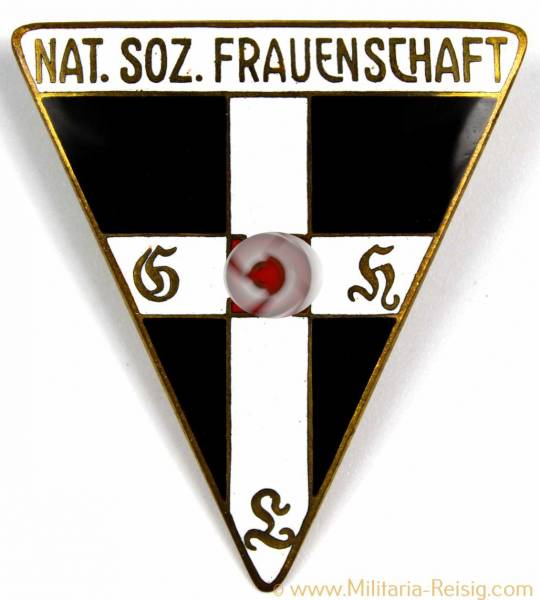 Mitgliedsabzeichen Nationalsozialistische Frauenschaft, Herst. Steinhauer & Lück - 44mm, 5. Form