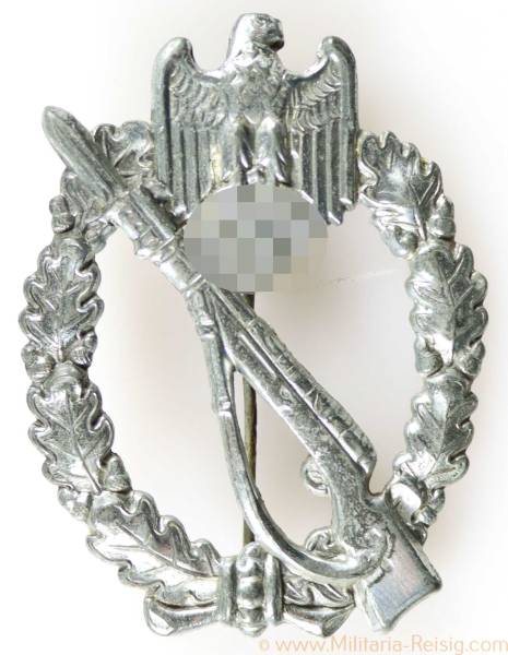 Infanteriesturmabzeichen in Silber, Hersteller Rudolf A. Karneth & Söhne, Gablonz