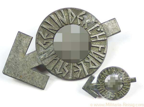 HJ Leistungsabzeichen in Silber + Miniatur, Herst. RZM M1/72